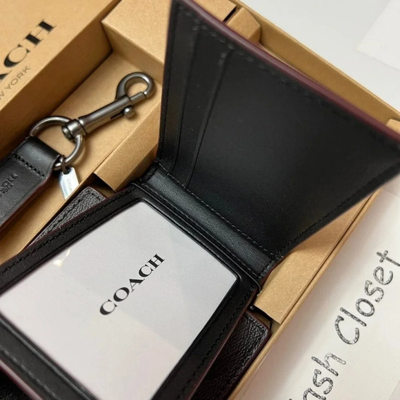 Coach Mens Wallet Set 3 In 1 Boxed Gift Set In Signature Canvas - Picture 4 of 9